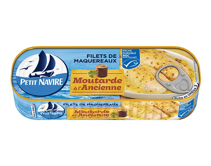 Filets de Maquereaux MSC Moutarde Ancienne