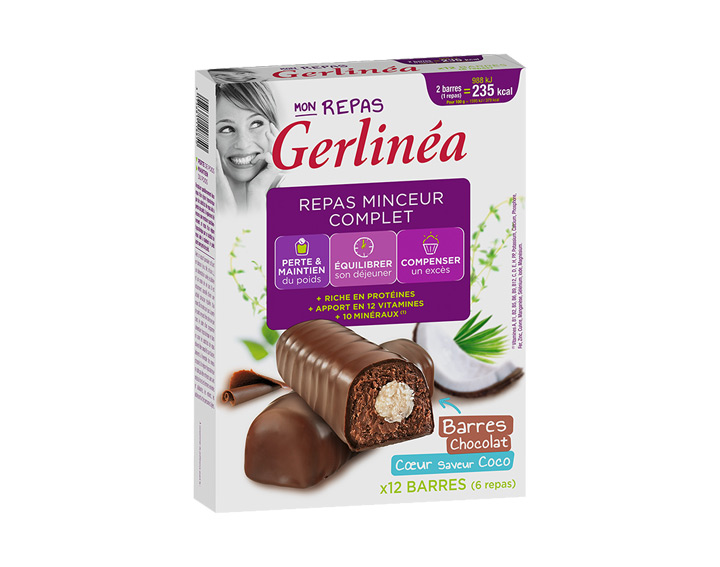 Barres Chocolat Coeur saveur Coco