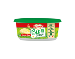 Président Beurre Bio beurrier 250g  doux 