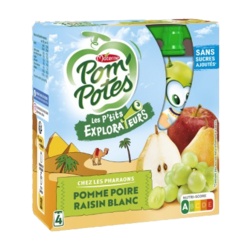 Pharaons : Pomme Poire Raisin blanc 4*90g