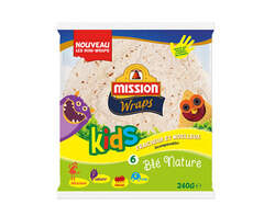 6 mini-wraps Blé Nature Kids - 240g