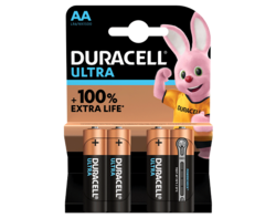 Duracell Ultra AA 4 piles 