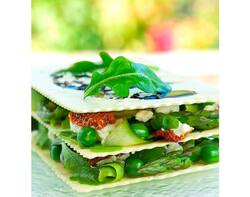 Lasagnes de petits pois et roquette
http://www.bonduelle.fr/recettes/lasagne-aux-legumes-