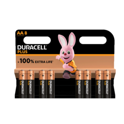 Duracell Plus 100%  AA X8