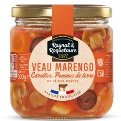 Veau Marengo, carottes, pommes de terre et olives noires 300g
