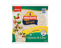6 Wraps Quinoa & Chia - 370g