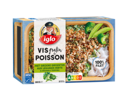Visgratin groene groenten 380g