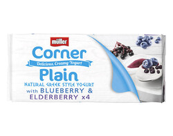 Greek style Blueberry & Elderberry 4x120g