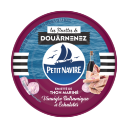 Émietté de thon mariné Vinaigre Balsamique Petit Navire 110g