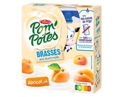 Pom’Potes® Brassés Abricot x4