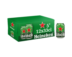 Heineken Bière blonde canettes 12x33cl 5°