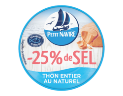 Thon naturel -25% de sel Petit Navire