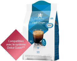 Capsules Café Royal Caffè Lungo
*Cette marque est la propriété de tiers qui n’ont aucune relation avec Delica AG.