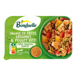 Salade de pâtes, légumes et poulet rôti 310g