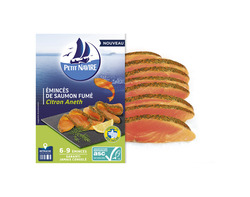 Les émincés de saumon fumé