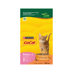 Kitten Chicken, Turkey, Milk & Veg Dry Cat Food, 750g