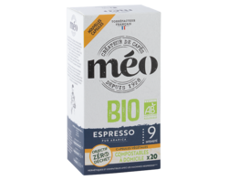 Méo Espresso Bio Capsules Home Compost x20