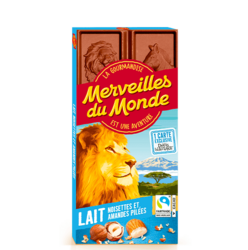 Tablette chocolat Lait Noisettes et amandes pilées