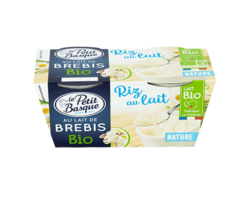 Riz BIO Nature au lait de Brebis