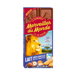 Tablette Lait crêpes dent. nois. et amandes