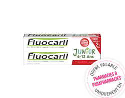 Lot de 2 Fluocaril Junior 6-12 Ans