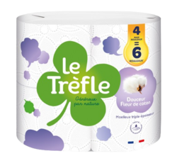 Le Trèfle Douceur Fleur de coton x4=6