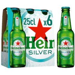 HEINEKEN SILVER 6x25CL