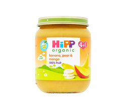 banana, pear & mango jar 125g