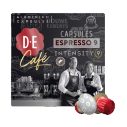 D.E Café Espresso capsules intensité 9