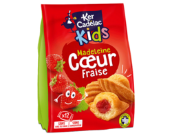 Madeleines coeur Fraise x12, 420g