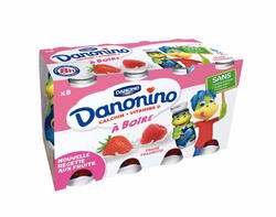 Danonino à boire Fraise et Framboise 8x100g