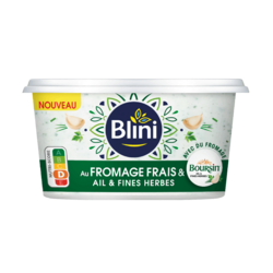 Tartinable fromager Blini x Boursin Ail et fines Herbes 150g