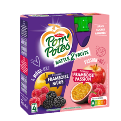 Pomme Framboise Mûre / Pomme Framboise Passion 4x90g