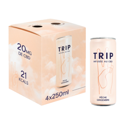 Boisson CBD - Pêche Gingembre 4x250ml