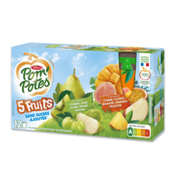 Bi-variétés 5 Fruits Exotiques & Verts 12x90g