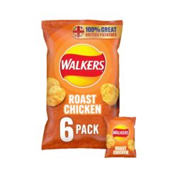 Walkers Roast Chicken Crisps 6X25g