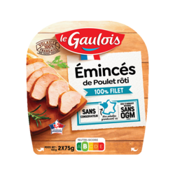 Emincés filet de poulet rôti