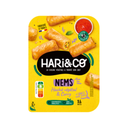 Nems haché végétal & curry, sauce aigre douce