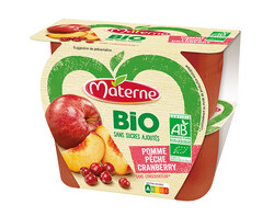 Pomme Pêche Cranberry Bio 4x100g