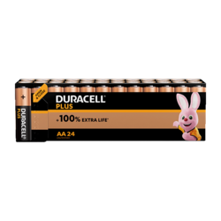 Duracell Plus 100%  AA X24 PANIERE