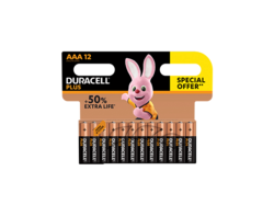 Duracell Plus AAA 12 piles offre spéciale 