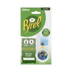  PIEGE A MOUCHES - STICKER FENETRES IRIS  X4