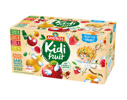 Pomme : Nature / Poire / Fraise Framboise / Abricot 18x85g