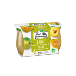 Compote pomme Alpes & poire V. du rhône