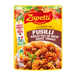 Fusilli Boulettes de Bœuf Sauce Tomate 300g