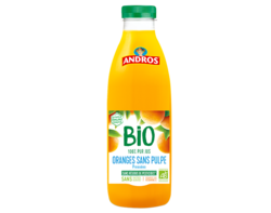 Pur jus d’Oranges BIO sans pulpe 75cl