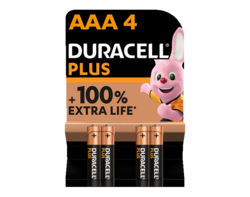 Duracell Plus 100% AAA X4