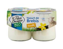 Yaourt de brebis Bio vanille 2x125g