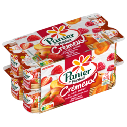 Panier de Yoplait Crémeux Panaché 16x125g