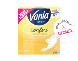Vania® Protège-slips Confort Sans Parfum x56